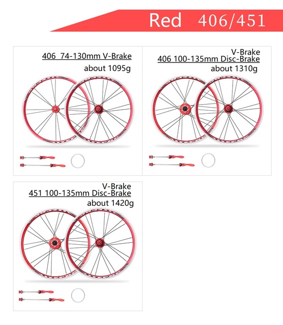 Rower składany Litepro 406 451, zestaw kołowy: 74mm przednie / 130mm tylne / 100mm przednie / 135mm tylne, 2-4 łożyska, V hamulec tarczowy, felgi aluminiowe - Wianko - 11