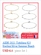 Bransoletka AIDE 2021 Trend 925 srebro, złoty łańcuszek, cyrkon, luksusowa biżuteria dla kobiet - Wianko - 2