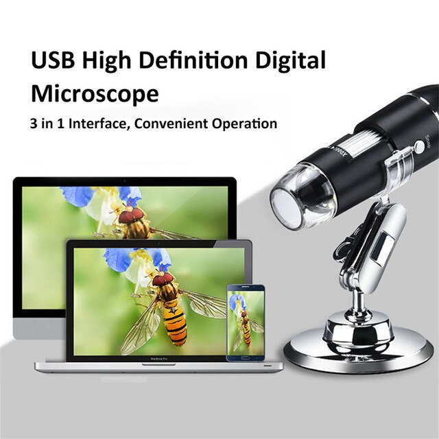 Mikroskop elektroniczny USB 1600X 1080P z kamerą cyfrową stereo, endoskopem USB i 8 diodami LED na metalowym stojaku - Wianko - 11