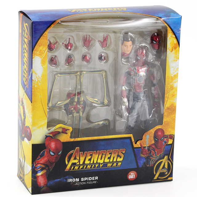 Figurki PVC Avengers Superhero - Thanos, Thor, Hulk, Ant Man, Hawkeye, Tony, Spiderman - 14-20cm, ruchome - Wianko - 56