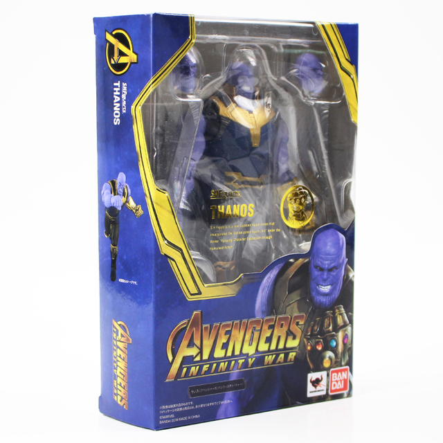 Figurki PVC Avengers Superhero - Thanos, Thor, Hulk, Ant Man, Hawkeye, Tony, Spiderman - 14-20cm, ruchome - Wianko - 2
