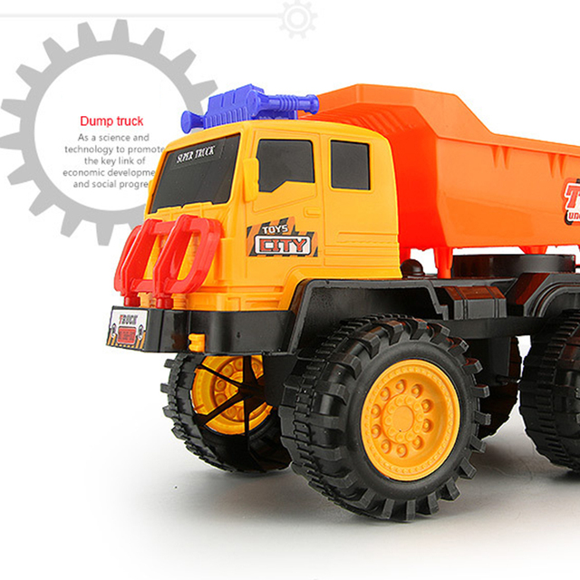Duża plastikowa zabawka pojazdowa dla dzieci - koparka zdalnie sterowana, imitująca inżynierię - Wianko - 28
