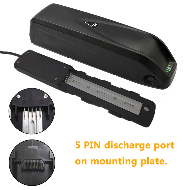 Bateria ebike Downtube z uchwytem wspornika HL1 - 5-pinowe złącze, akcesoria do rowerów elektrycznych - Wianko - 2