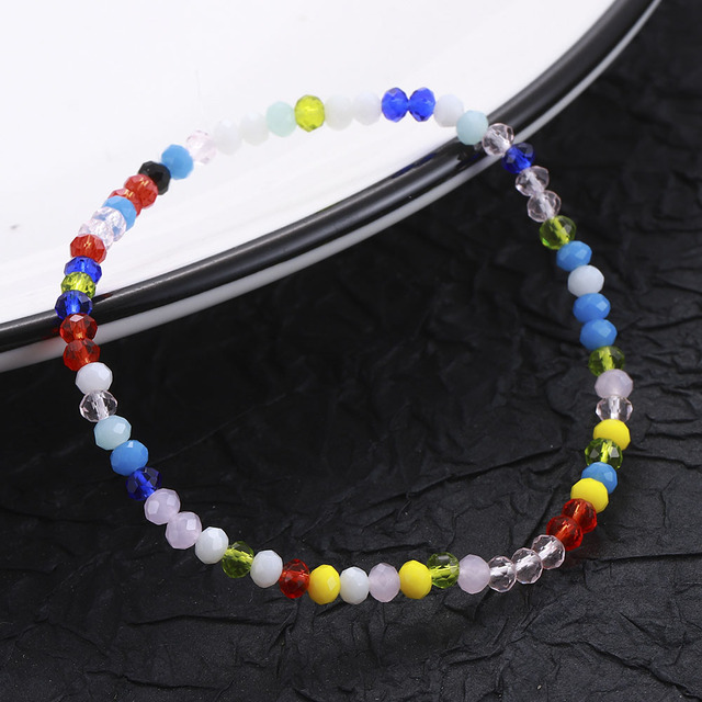 Ręcznie wyszywana bransoletka Korea Retro zroszony kolor z koralikami – biżuteria akrylowa, słodki prezent - Wianko - 15