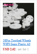 Koło zębate plastikowe WSFS Gears, moduł 0.5, 58 sztuk, wysokiej jakości - Wianko - 7