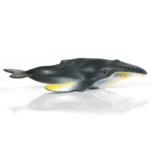 Miniaturowe modele zwierząt morskich: delfin, rekin, promienie wieloryba - zabawki dla dzieci - Wianko - 9