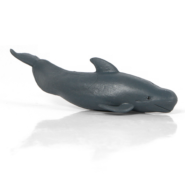 Miniaturowe modele zwierząt morskich: delfin, rekin, promienie wieloryba - zabawki dla dzieci - Wianko - 17