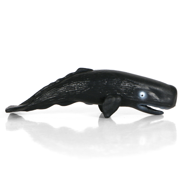 Miniaturowe modele zwierząt morskich: delfin, rekin, promienie wieloryba - zabawki dla dzieci - Wianko - 7