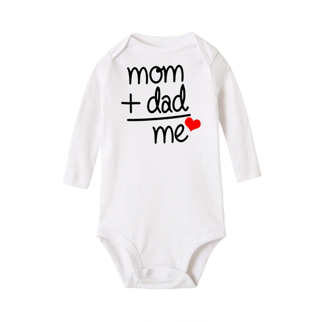 Noworodek z długim rękawem - Mama Plus tata - ubrania dla chłopca i dziewczynki - KidsBodysuit - śmieszne kombinezony dla niemowląt - Wianko - 2