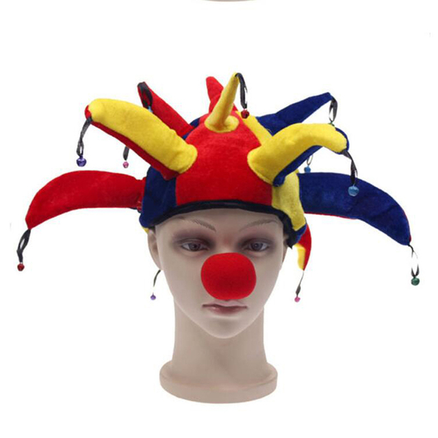 Dziecięco-dorosły, zabawny kapelusz klauna na karnawał, imprezę halloween, cosplay i inne uroczystości - Wianko - 8