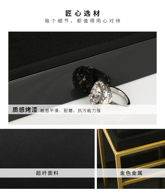 Lekki, luksusowy czarny zegarek biżuteryjny na stojaku z mikrofibry - Wianko - 9