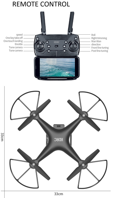 Profesjonalny Quadcopter z kamerą 4K do lotniczej fotografii - zdalnie sterowany dron z szerokim kątem widzenia i długą żywotnością pilota - Wianko - 16
