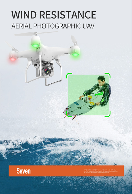 Profesjonalny Quadcopter z kamerą 4K do lotniczej fotografii - zdalnie sterowany dron z szerokim kątem widzenia i długą żywotnością pilota - Wianko - 11