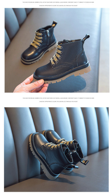 Nowe dziecięce buty Martina 2021 zimowe – skórzane trzewiki na deszcz i trampki, idealne dla dziewczynek - Wianko - 12