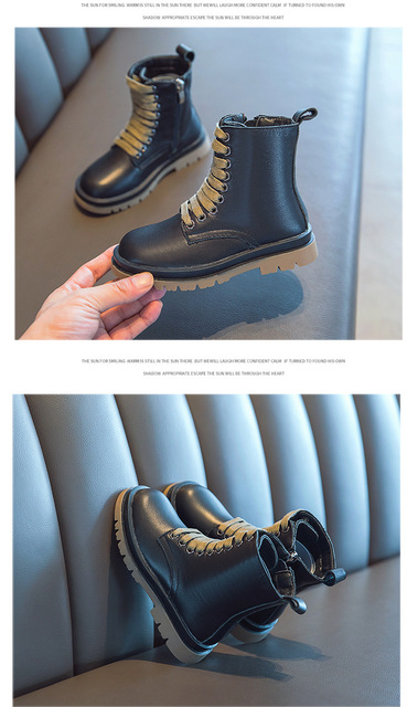 Nowe dziecięce buty Martina 2021 zimowe – skórzane trzewiki na deszcz i trampki, idealne dla dziewczynek - Wianko - 9