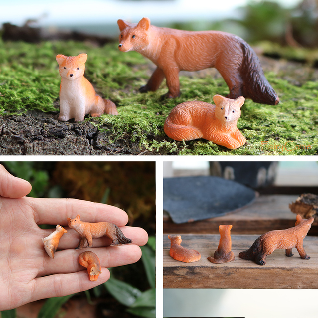 Figurki miniaturowe zwierząt do ogrodu - Mini las gospodarskich zwierząt: wiewiórka, kurczak, królik - Wianko - 32