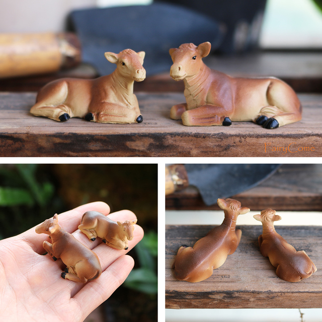 Figurki miniaturowe zwierząt do ogrodu - Mini las gospodarskich zwierząt: wiewiórka, kurczak, królik - Wianko - 27