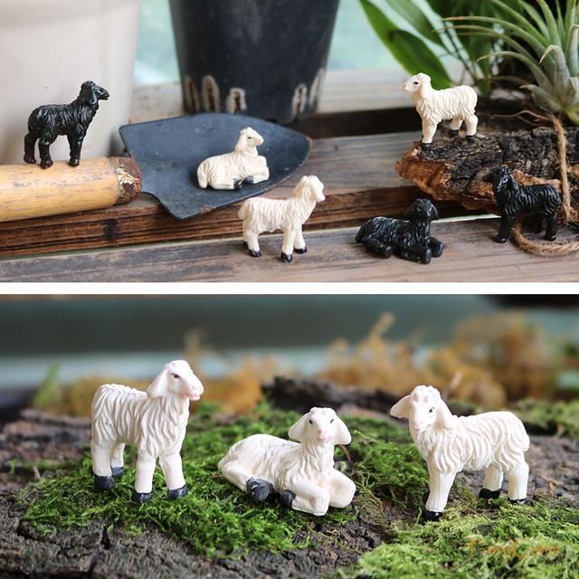 Figurki miniaturowe zwierząt do ogrodu - Mini las gospodarskich zwierząt: wiewiórka, kurczak, królik - Wianko - 6