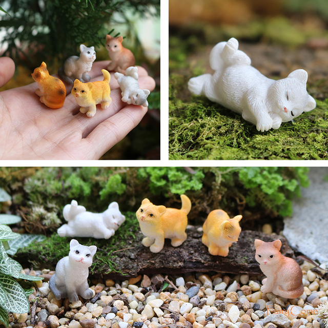 Figurki miniaturowe zwierząt do ogrodu - Mini las gospodarskich zwierząt: wiewiórka, kurczak, królik - Wianko - 22