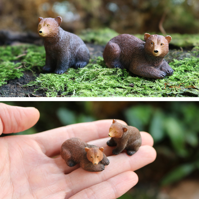Figurki miniaturowe zwierząt do ogrodu - Mini las gospodarskich zwierząt: wiewiórka, kurczak, królik - Wianko - 18
