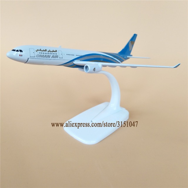 Model odlewu samolotu Airbus 330 A330 Oman Air Airlines, wykonany z metalu, 16 cm - prezent dla dzieci, Airways - Wianko - 13