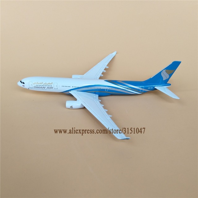 Model odlewu samolotu Airbus 330 A330 Oman Air Airlines, wykonany z metalu, 16 cm - prezent dla dzieci, Airways - Wianko - 17