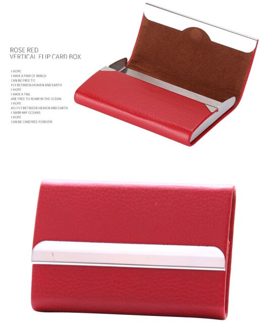 Nowy portfel męski Bisi Goro 2021 wizytownik z etui na dowód i kartę bankową, skórzane, z uchwytem, 7 kolorów - Wianko - 9