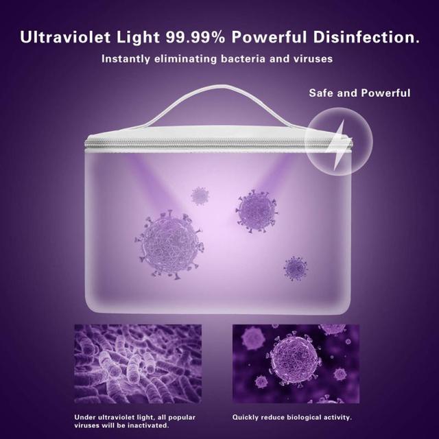 Uniwersalna torba do przechowywania bielizny - dezynfekcja, czyszczenie, sterylizacja LED UV, usuwanie zapachów - Wianko - 3