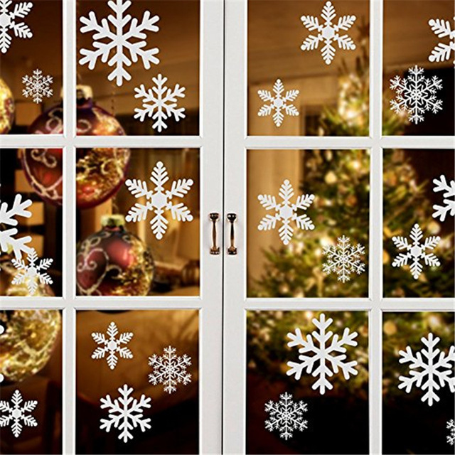 Naklejki ścienne DIY Snowflake - Świąteczne ozdoby 2022 - Nowy Rok - Wianko - 14