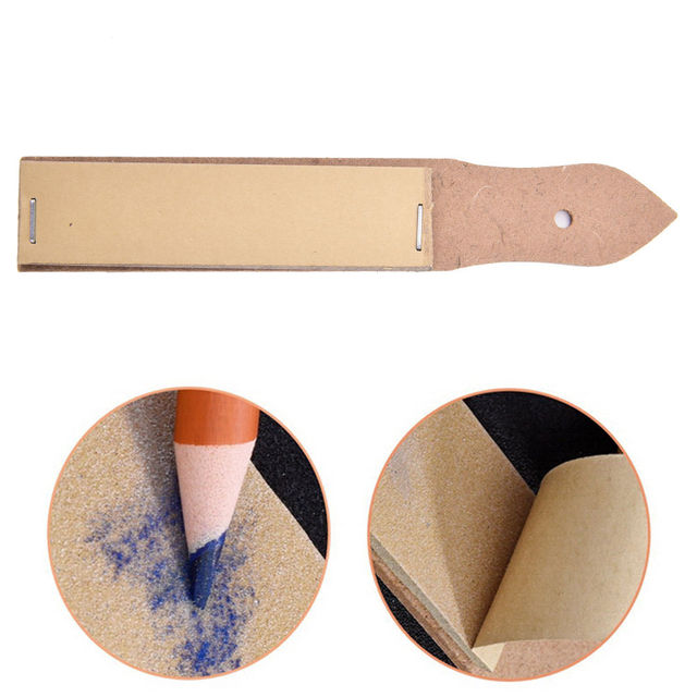 SeamiArt - Papier ścierny do ostrzenia ołówków węglowych - zestaw 1/2/5 szt. - dostawa hurtowa - Wianko - 7