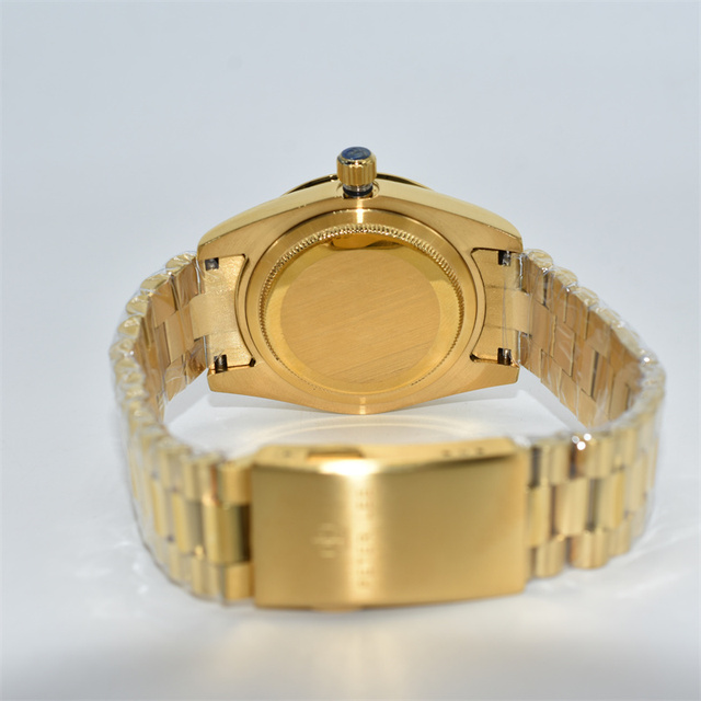 Zegarek męski PETER LEE Vintage Design 40mm mechaniczny złoty ze stali nierdzewnej, z datownikiem - Wianko - 21