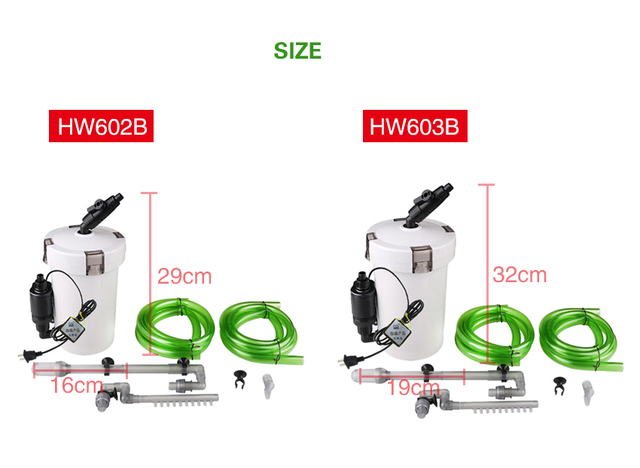 Filtr kanistrowy 4-stopniowy SUNSUN HW-602B HW-603B do akwarium 6W, 220V o niezwykle cichym działaniu - Wianko - 21