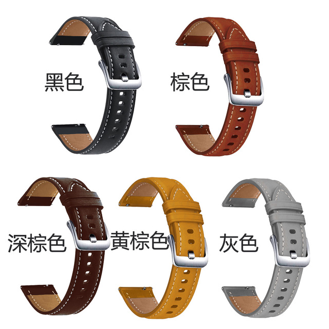 Pasek z prawdziwej skóry 22mm do Huawei GT2e/GT 2 Pro/2E i Honor Magiczny zegarek - Wianko - 9