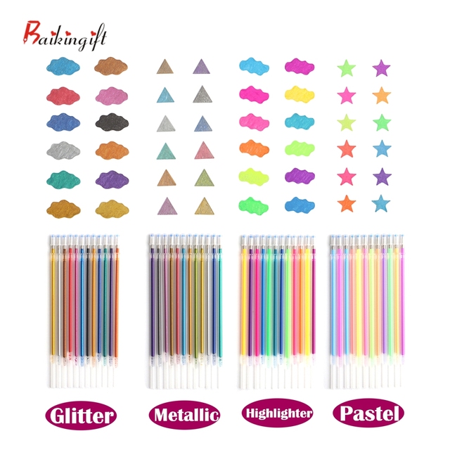Markery artystyczne Flash Gel Pen - 12 sztuk w zestawie, pełna paleta kolorów, efektowne wyróżnienie, idealne do malowania i graffiti dla dzieci - Wianko - 11