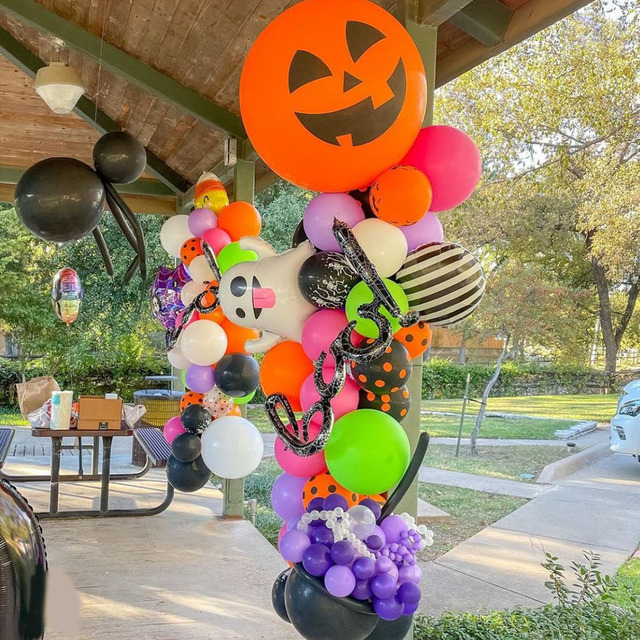 36 Cal 90 cm duża dynia balonowa Giant - dekoracyjny balon na Halloween z motywem Jack-o-lampiona - Wianko - 7