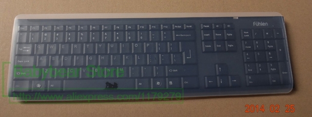 Oto propozycja dopracowanego tytułu: Silikonowa obudowa ochronna na klawiatury komputerowe 19'', 21.5'', 22.1'', 23'', 24'', 27'', 29'' - Osłony na klawiatury - Wianko - 2
