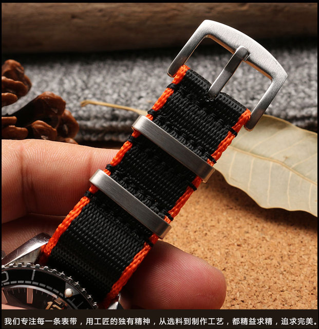 Pasek nylonowy 20-23MM z ulepszoną konstrukcją do zegarka Tito/o-mega/m-edo/s-eiko NATO - męski pasek płócienno-łańcuchowy - Wianko - 12