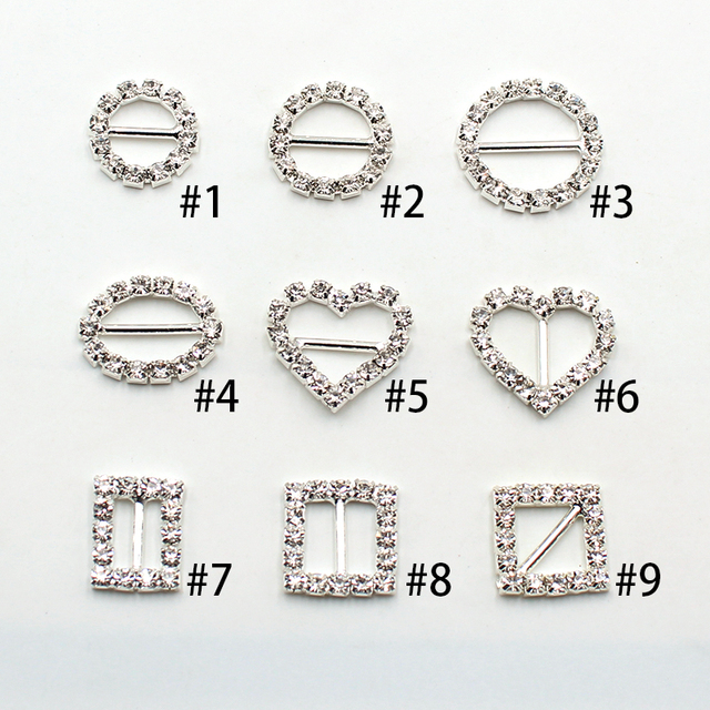 10 sztuk zestawu różnorodnych klamer z kryształkami w dekoracyjnym pudełku - akcesoria biżuteryjne - Wianko - 2