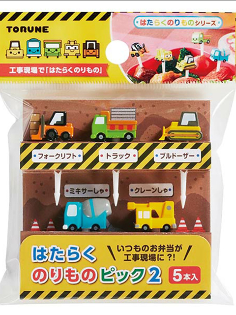 Widelec deserowy dla dzieci - zestaw 5 sztuk ciężarówki samochód owoce - Mini Cartoon, idealny na przekąskę, deser i ciasto - Wianko - 1