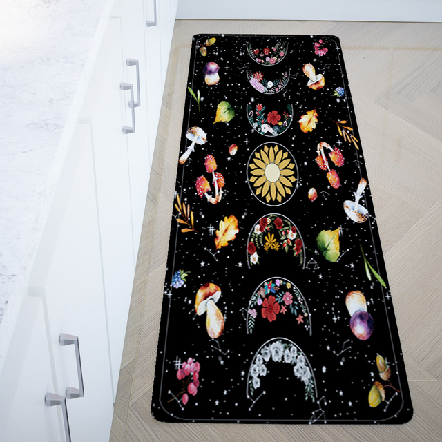 Mata podłogowa Kwiat faza księżyca do kąpieli, kolorowa mata dywanik do kuchni, salonu i sypialni - Wianko - 9