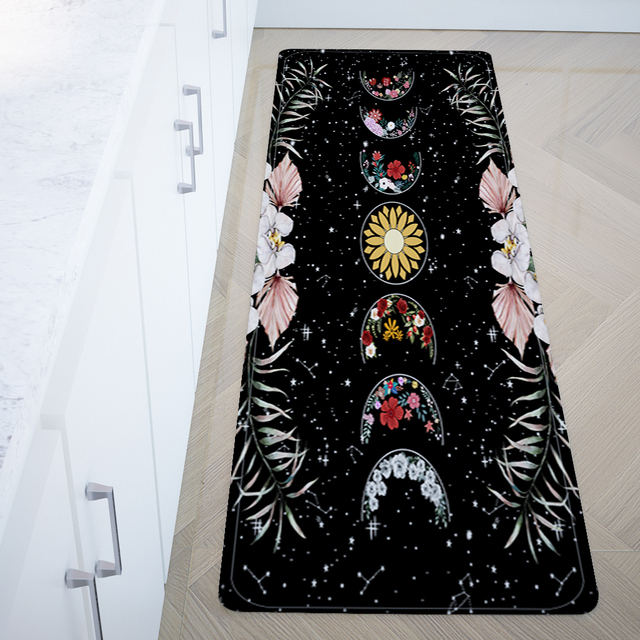 Mata podłogowa Kwiat faza księżyca do kąpieli, kolorowa mata dywanik do kuchni, salonu i sypialni - Wianko - 10