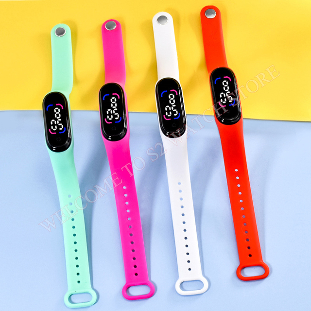 Nowy Trend Zegarek Silikonowy Wodoodporny LED Dla Dzieci - Dla Chłopców i Dziewczyn - Sportowy Zegar Elektroniczny 2022 - Wianko - 2