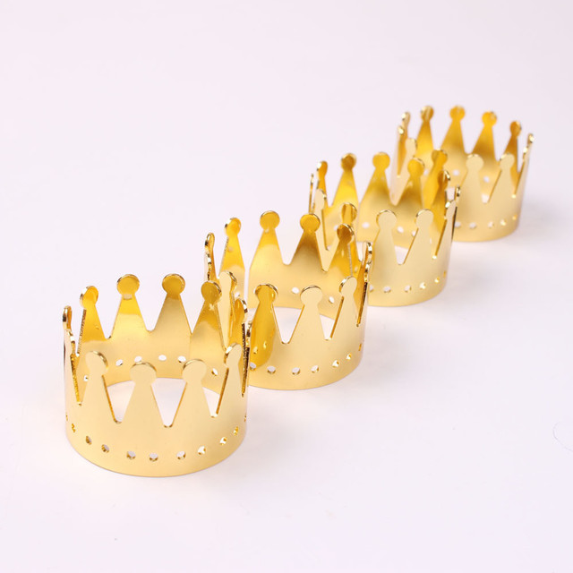 Pierścień na serwetki z metalu w kształcie korony, złoty, kreatywny, dekoracyjny, idealny do stołu podczas rodzinnego hotelu, wesela czy bankietu - Wianko - 6