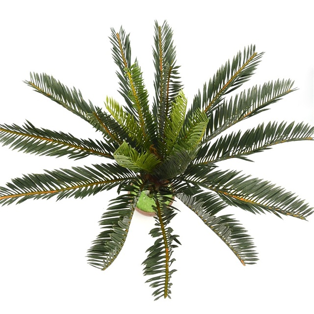 Sztuczna palma zielone rośliny liściaste doniczkowe Bonsai - Wianko - 18