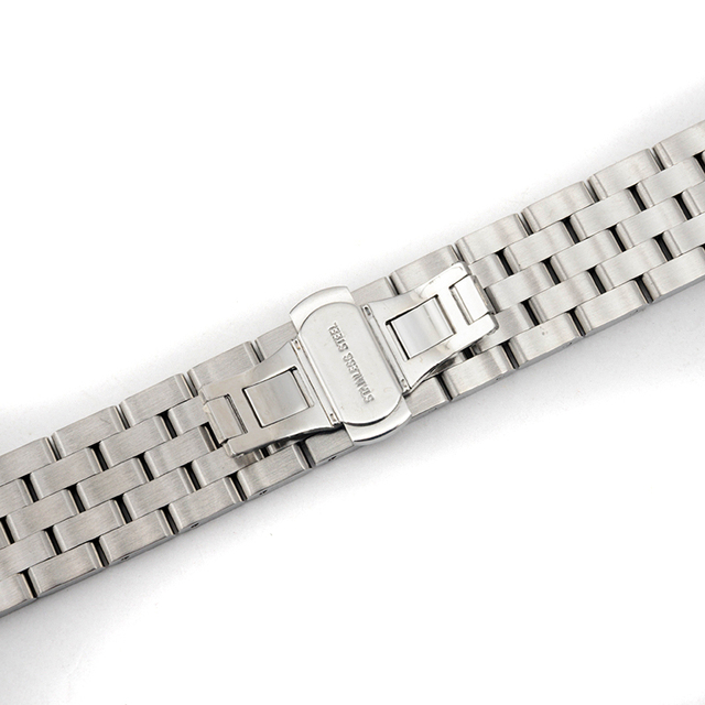 Zamienny metalowy pasek 20-26mm z czarnym i srebrnym stałym linkiem ze stali nierdzewnej do zegarków męskich i damskich do biznesu na rękę - Wianko - 7