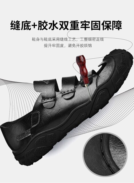 Męskie sandały letnie 2021 - nowe, uniwersalne, oddychające i miękkie, idealne na co dzień i sport na zewnątrz, z podwójnym zastosowaniem długotrwałego komfortu - Wianko - 13