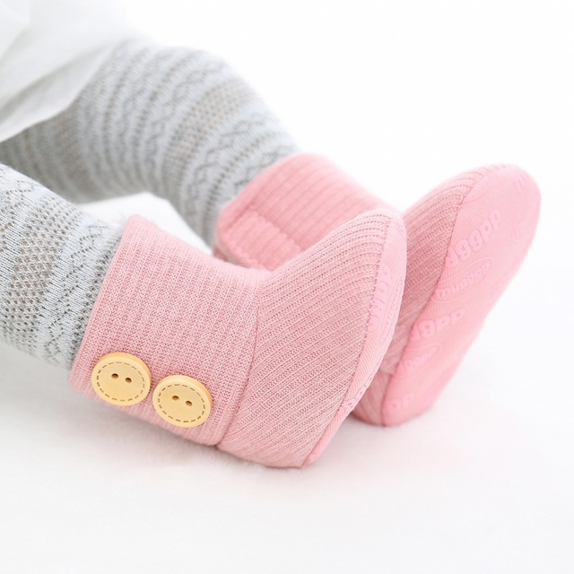 Nowonarodzone dziecko chłopcy dziewczęta zimowe buty ocieplane dzieci niemowlę maluch Moccs buty 0-18 miesięcy - Wianko - 11