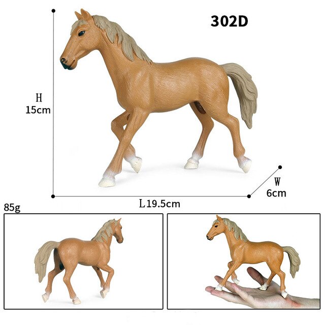 Symulacyjny koń Maxima - dekoracyjna figurka zbliżona do biegnącego konia - zabawka dla dzieci - Wianko - 5