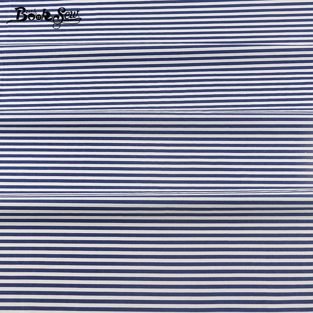 100% bawełniana tkanina typu diagonal do szycia DIY, niebieski pasek, Ankara Patchwork, idealna także na pikowanie - Booksew - Wianko - 3