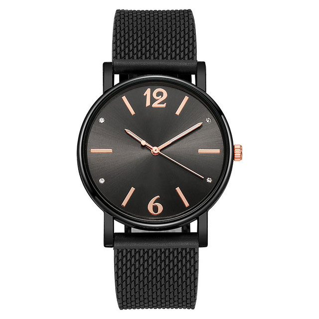 Nowe zegarki damskie Mesh z prostym kwarcowym mechanizmem na rękę - Wianko - 7